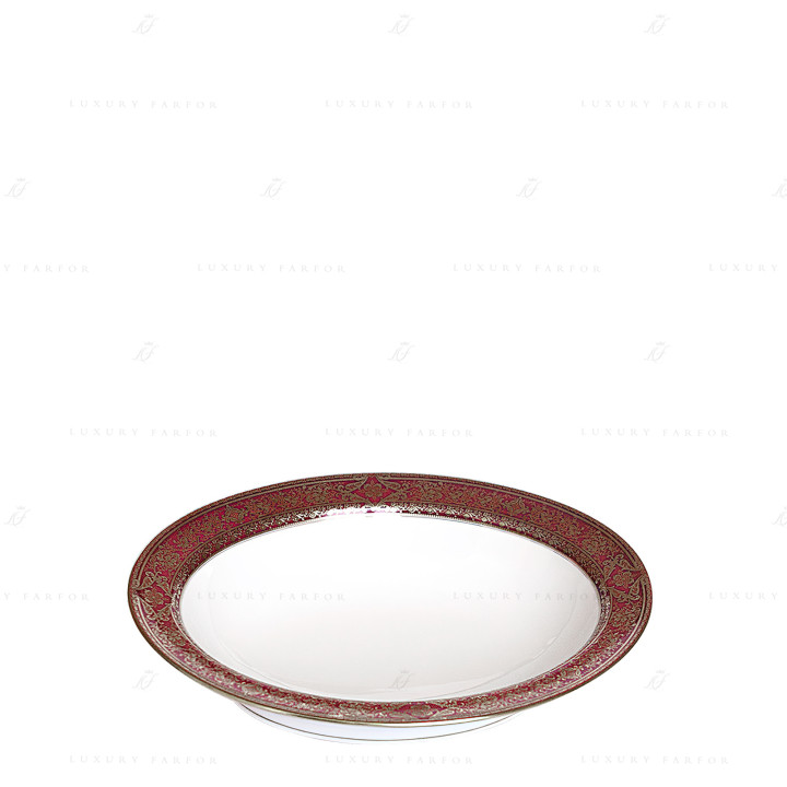 Чаша для овощей 23,5см коллекции Matignon Cerise Platin бренда Haviland