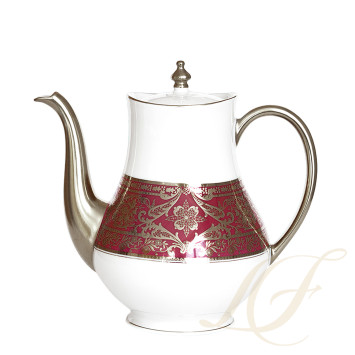 Кофейник 1,2л коллекции Matignon Cerise Platin бренда Haviland