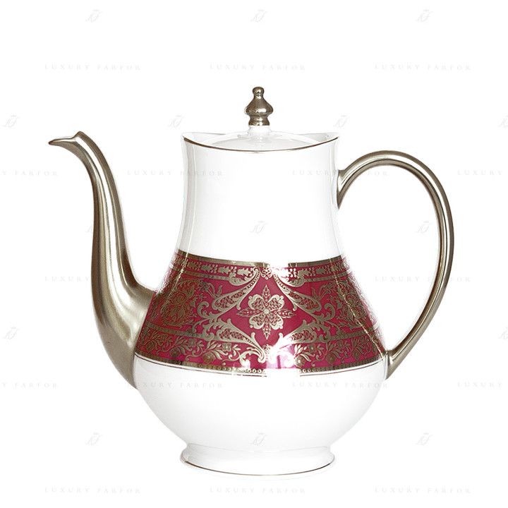 Кофейник 1,2л коллекции Matignon Cerise Platin бренда Haviland