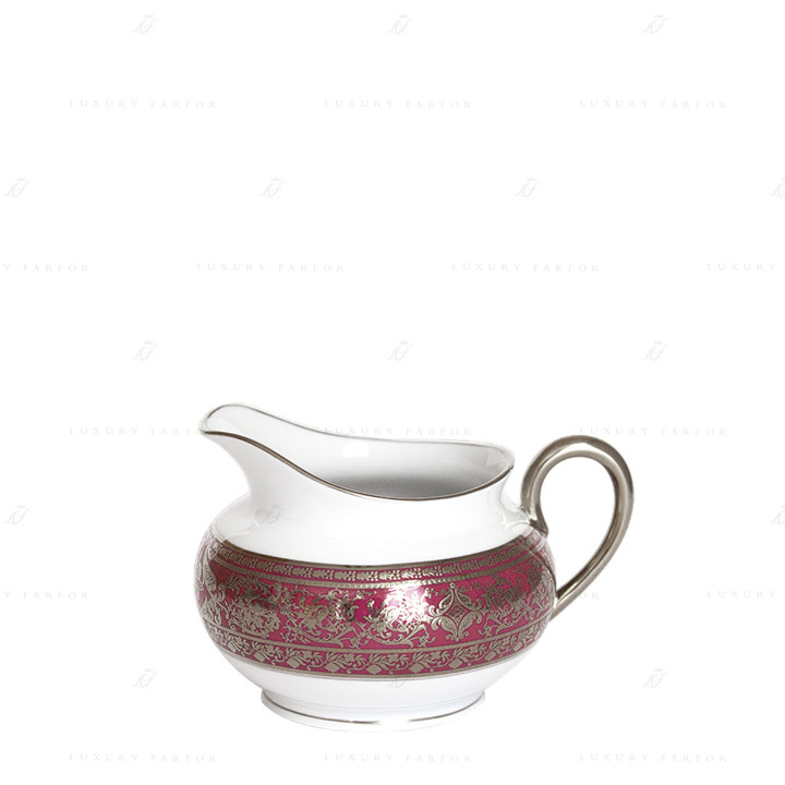 Молочник 0,21л коллекции Matignon Cerise Platin бренда Haviland