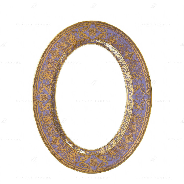 Блюдо овальное 40см коллекции Matignon Lavande Or бренда Haviland