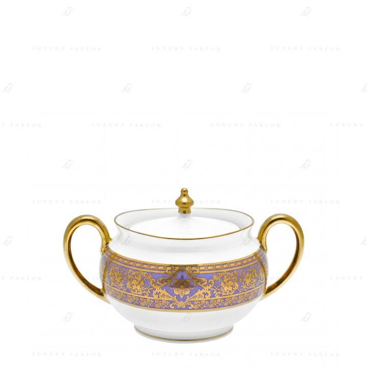 Сахарница 0,28л коллекции Matignon Lavande Or бренда Haviland
