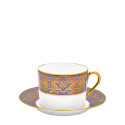 Чашка для завтрака с блюдцем 0,3л коллекции Matignon Lavande Or бренда Haviland