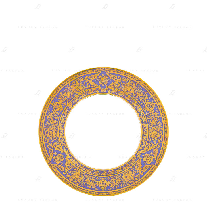 Тарелка закусочная 22см коллекции Matignon Lavande Or бренда Haviland
