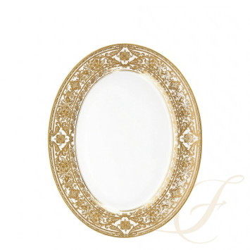 Блюдо овальное 34,5см коллекции Matignon Or бренда Haviland