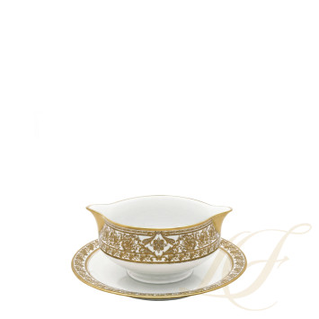 Соусник с подставкой 0,3л коллекции Matignon Or бренда Haviland