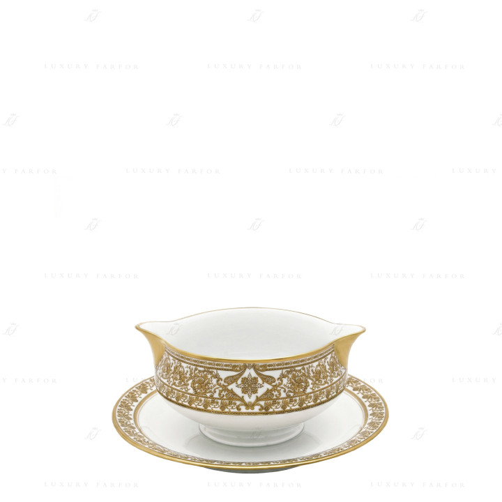 Соусник с подставкой 0,3л коллекции Matignon Or бренда Haviland