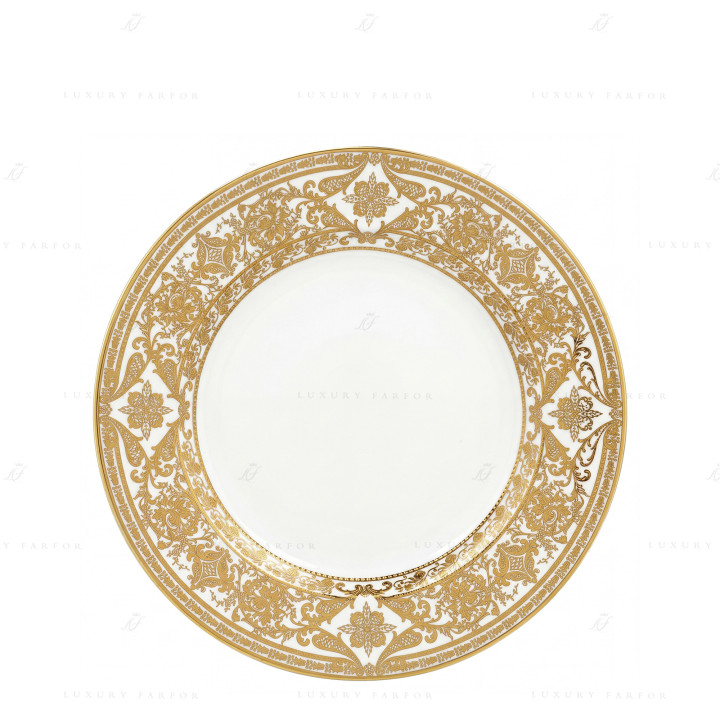Тарелка глубокая 31,5см коллекции Matignon Or бренда Haviland
