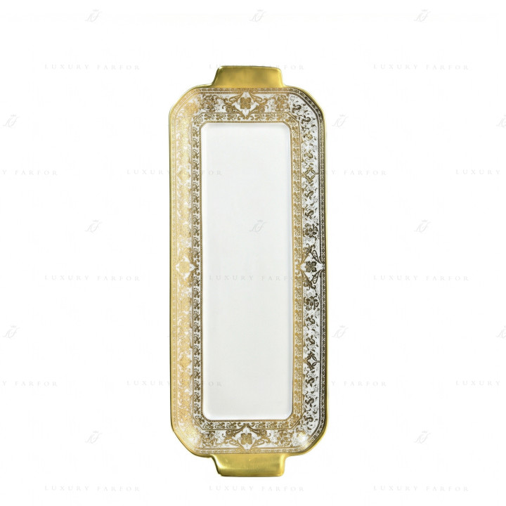 Блюдо для пирога 39х15,5см коллекции Matignon Or бренда Haviland