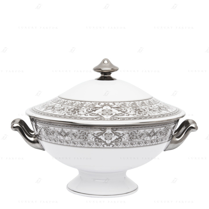 Супница 2л коллекции Matignon Platin бренда Haviland
