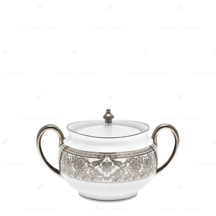 Сахарница 0,28л коллекции Matignon Platin бренда Haviland