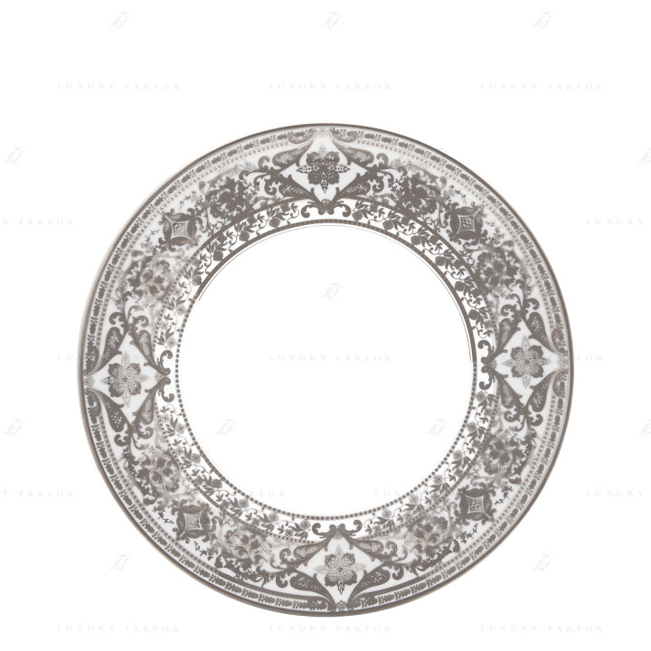 Тарелка тортовая 31,5см коллекции Matignon Platin бренда Haviland