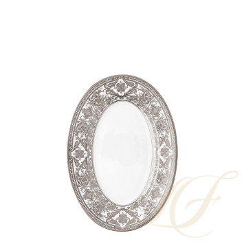 Блюдо для гарнира 23х16,5см коллекции Matignon Platin бренда Haviland