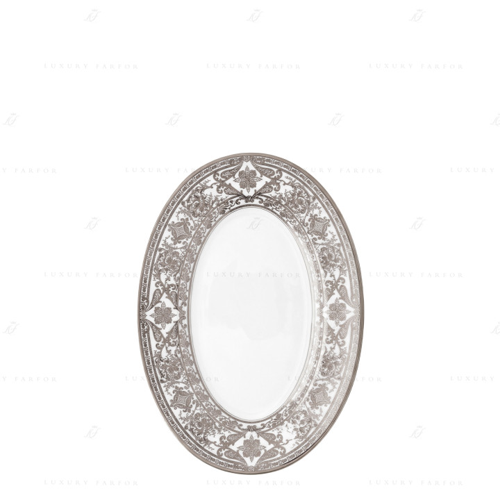 Блюдо для гарнира 23х16,5см коллекции Matignon Platin бренда Haviland