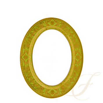 Блюдо овальное 34,5см коллекции Matignon Vert Pomme Or бренда Haviland