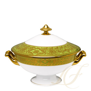 Супница 2л коллекции Matignon Vert Pomme Or бренда Haviland