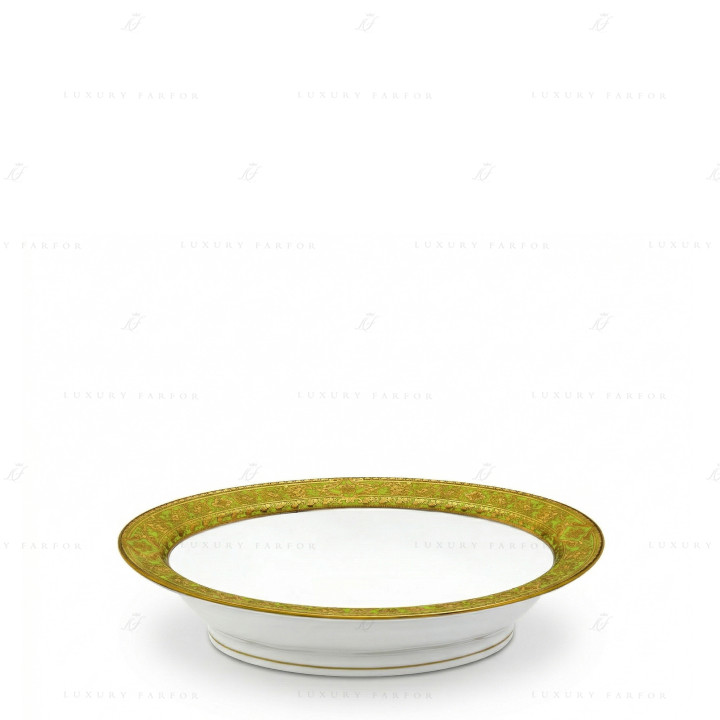 Чаша для овощей 23,5см коллекции Matignon Vert Pomme Or бренда Haviland