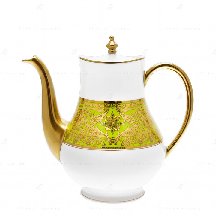 Кофейник 1,2л коллекции Matignon Vert Pomme Or бренда Haviland