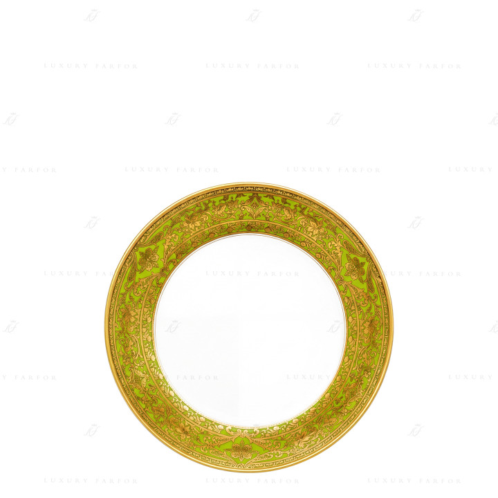 Тарелка суповая 19см коллекции Matignon Vert Pomme Or бренда Haviland