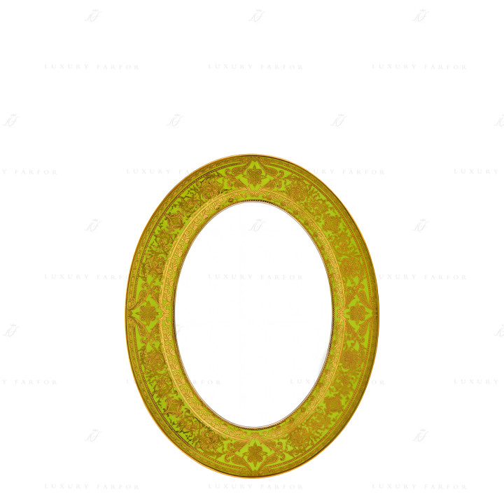 Блюдо для гарнира 23х16,5см коллекции Matignon Vert Pomme Or бренда Haviland