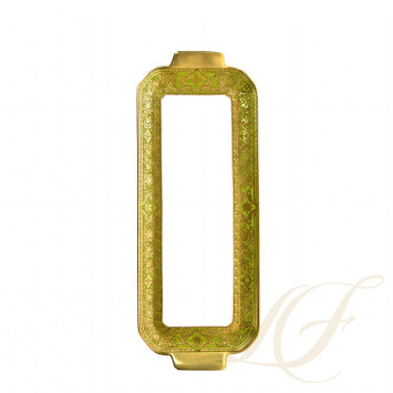 Блюдо для пирога 39х15,5см коллекции Matignon Vert Pomme Or бренда Haviland