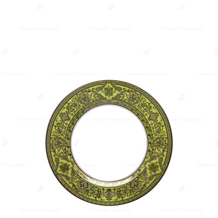 Тарелка закусочная 19см коллекции Matignon Vert Pomme Platin бренда Haviland