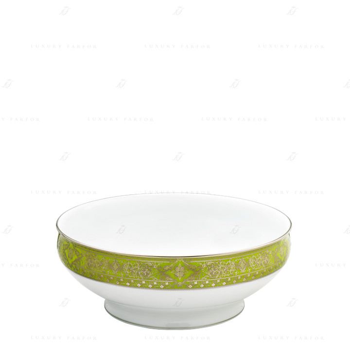 Салатник 27,5см коллекции Matignon Vert Pomme Platin бренда Haviland