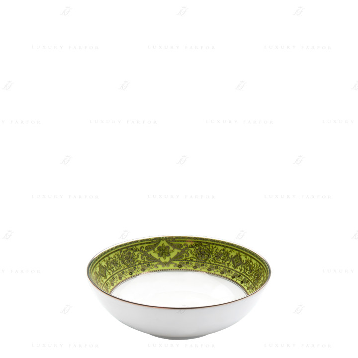 Чаша для мюсли 14см коллекции Matignon Vert Pomme Platin бренда Haviland