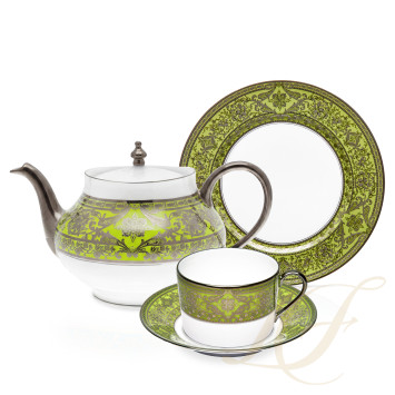 Коллекция Matignon Vert Pomme Platin бренда Haviland