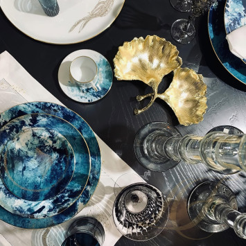 Тарелка десертная 16см коллекции Ocean Bleu бренда Haviland