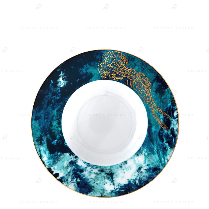Тарелка суповая 28,5см коллекции Ocean Bleu бренда Haviland