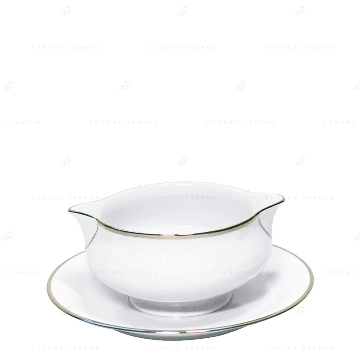 Соусник с подставкой 0,3л коллекции Orsay Platin бренда Haviland