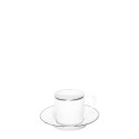 Чашка эспрессо с блюдцем 0,055л коллекции Orsay Platin бренда Haviland