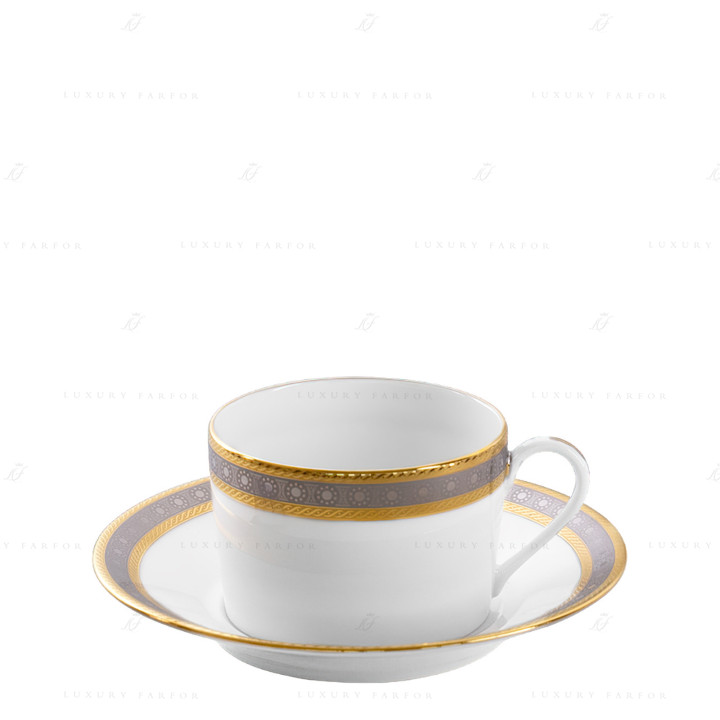 Чашка чайная с блюдцем 0,14л коллекции Place Vendome бренда Haviland