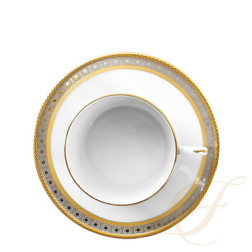 Чашка чайная с блюдцем 0,14л коллекции Place Vendome бренда Haviland