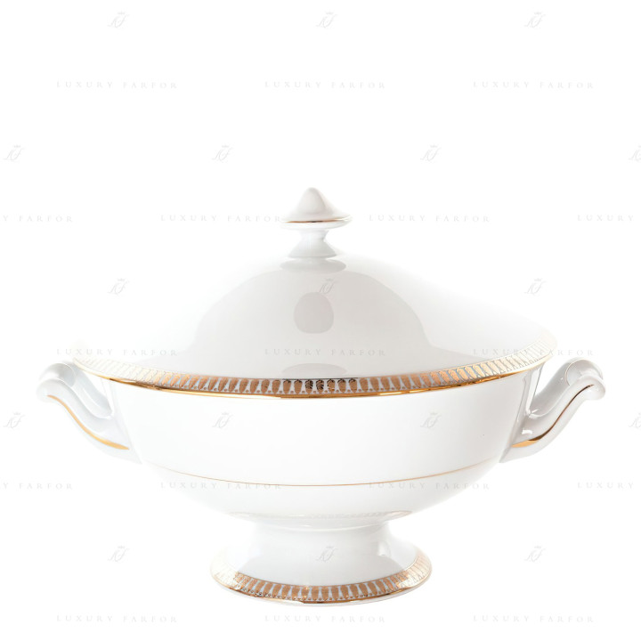 Супница 2л коллекции Plumes Or бренда Haviland