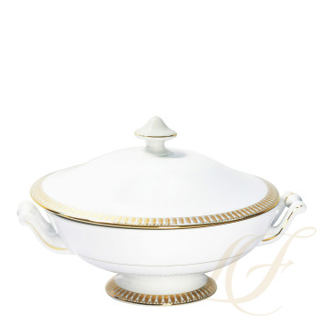 Рагушница 0,8л коллекции Plumes Or бренда Haviland