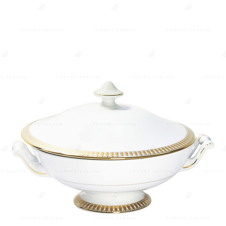 Рагушница 0,8л коллекции Plumes Or бренда Haviland