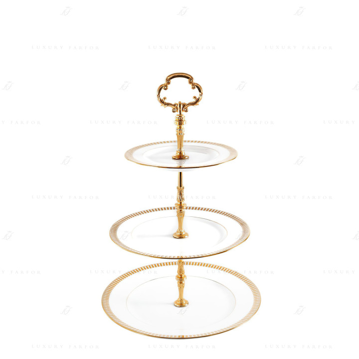 Этажерка 26см коллекции Plumes Or бренда Haviland