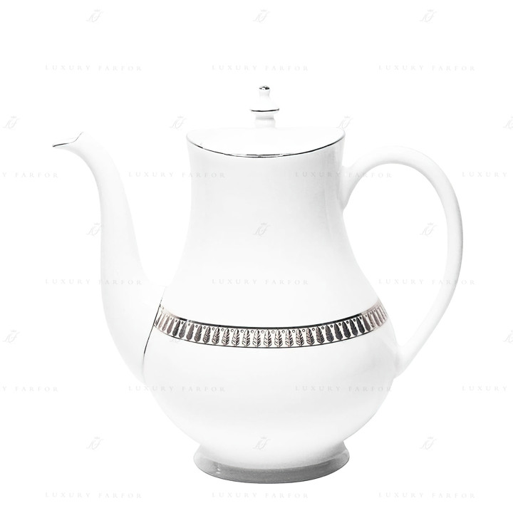 Кофейник 1,2л коллекции Plumes Platin бренда Haviland