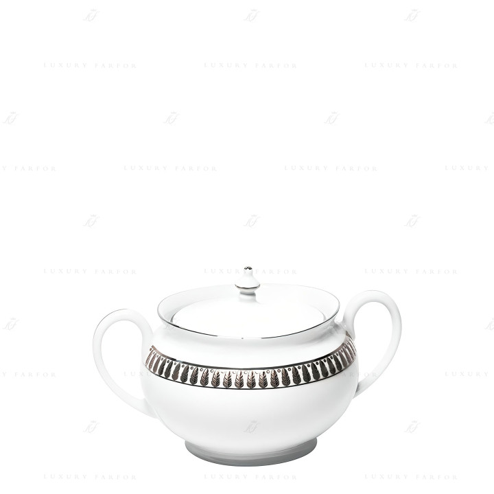 Сахарница 0,28л коллекции Plumes Platin бренда Haviland