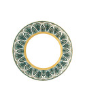 Тарелка главная 28см коллекции Reves Du Nil Vert Or бренда Haviland