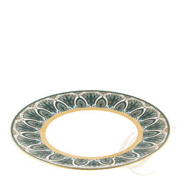 Тарелка главная 28см коллекции Reves Du Nil Vert Or бренда Haviland