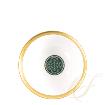 Чаша суповая 12см коллекции Reves Du Nil Vert Or бренда Haviland