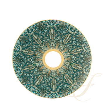 Тарелка сервировочная 31см коллекции Reves Du Nil Vert Or бренда Haviland