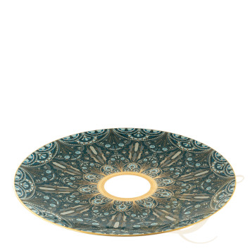 Тарелка сервировочная 31см коллекции Reves Du Nil Vert Or бренда Haviland