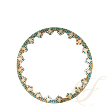 Тарелка главная 28см коллекции Reves Du Nil Vert Or бренда Haviland