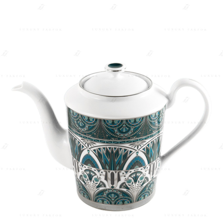 Чайник 1л коллекции Reves Du Nil Vert Platin бренда Haviland