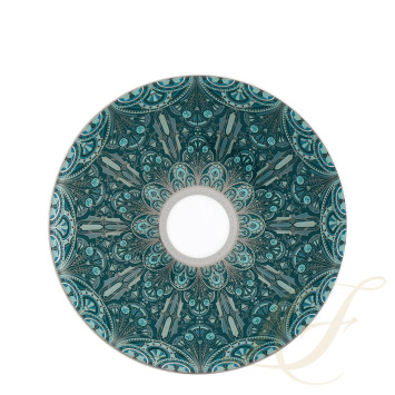 Тарелка сервировочная 31см коллекции Reves Du Nil Vert Platin бренда Haviland
