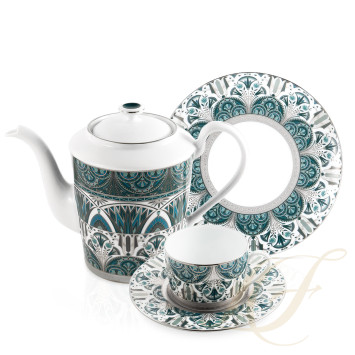 Коллекция Reves Du Nil Vert Platin бренда Haviland
